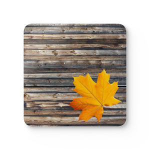 autumn leaf inspired corkwood coaster set, fall decor, thanksgiving tableware, rustic accents, seasonal giftf, maple leaf, farmhouse style