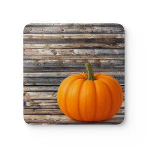 autumn pumpkin inspired corkwood coaster set, fall decor, thanksgiving tableware, rustic home accents, seasonal gift